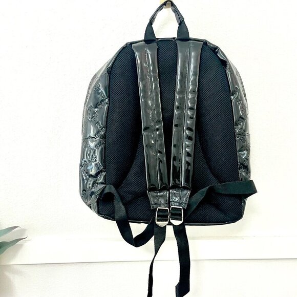 Loungefly Loves Hello Kitty Black Faux Patent Leather Backpack - Picture 4 of 10